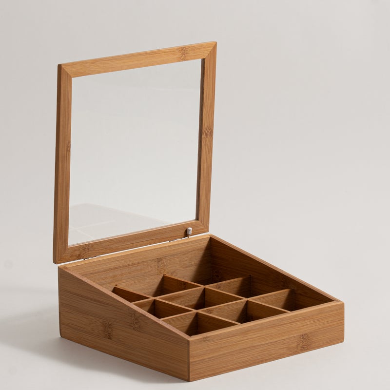 Dallaty bamboo tea box 23.5*23.5*9.5cm - Image 2