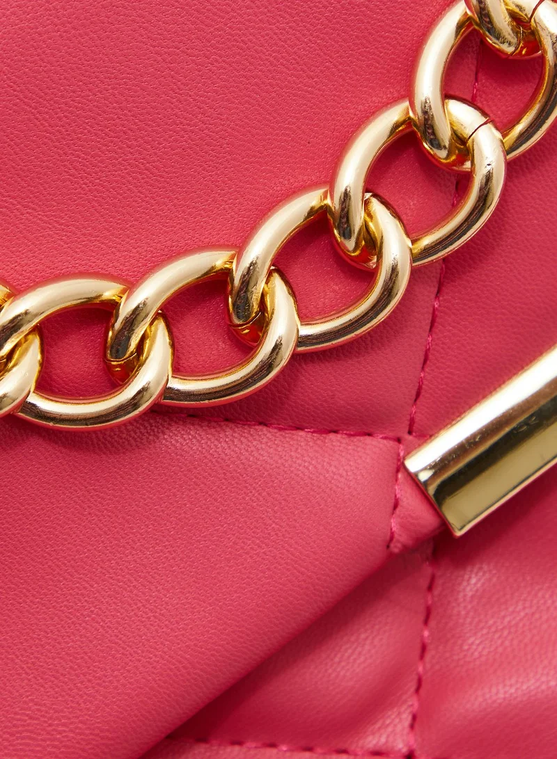 Ginger Quilted Handbagd With Chain Strap