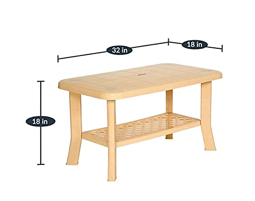 PRIMA طاولة قهوة طعام مركزية برايم 5020 لطاولة الشاي للمكتب المنزلي في الهواء الطلق من الرخام بيج - Image 3