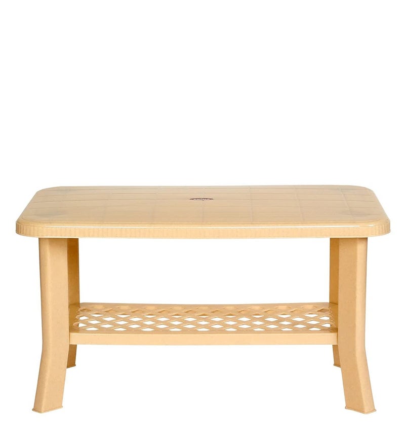 PRIMA طاولة قهوة طعام مركزية برايم 5020 لطاولة الشاي للمكتب المنزلي في الهواء الطلق من الرخام بيج - Image 1