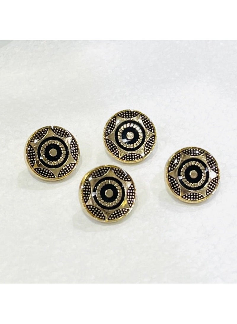 Abrar 8 Set Metal Snap Buttons For Men Saudi Thobe Size 12mm - Image 1