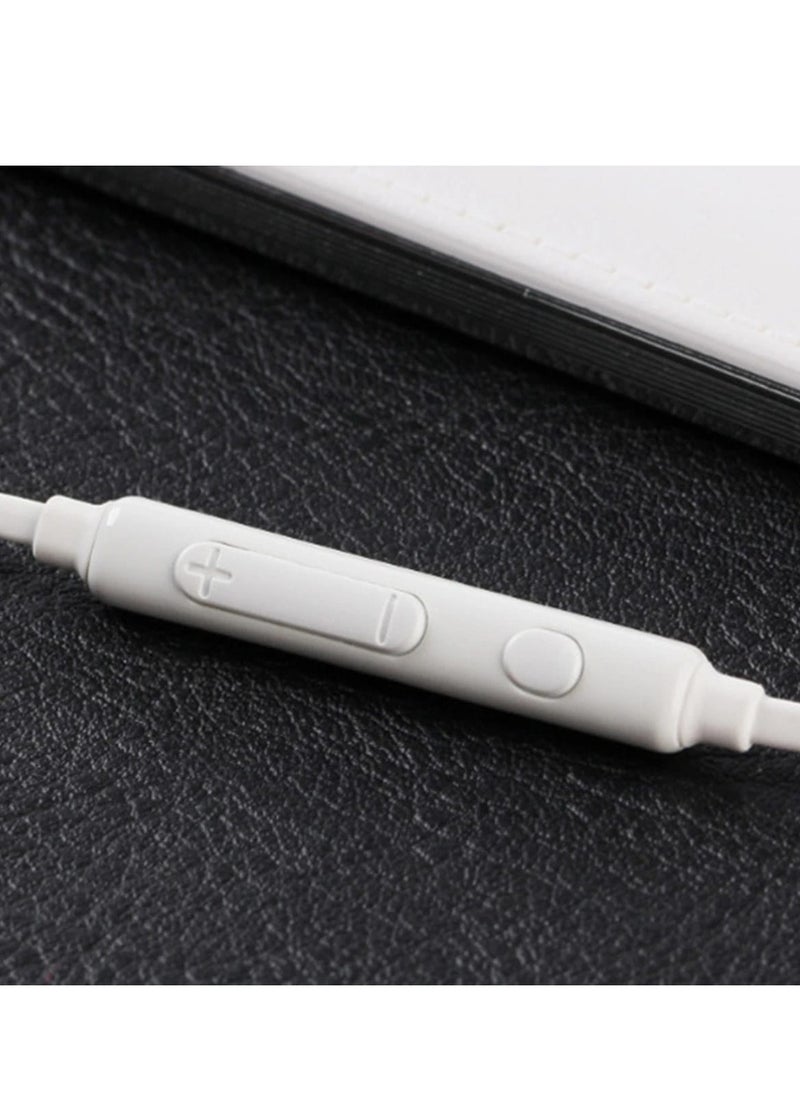 ASD ASD-72EP Flute In-Ear Wired Earphones with Deep Bass and Mic – Noise Isolating, Lightweight Design - White  - Image 3