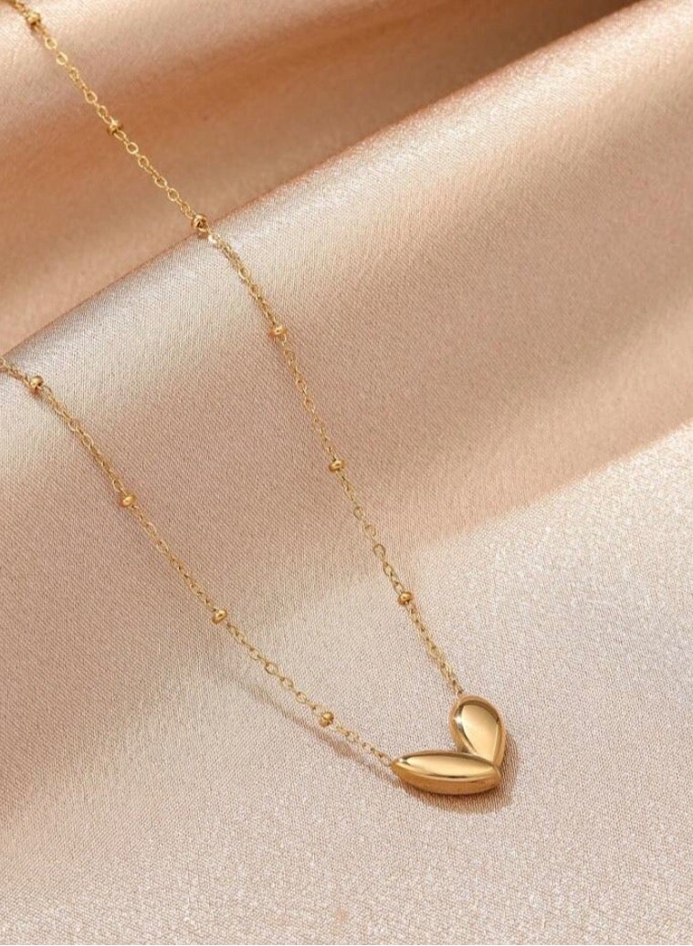 إيكوال سلسال نسائي أنيق من الاستانلس ستيل مطلي باللون الذهبي - Image 2