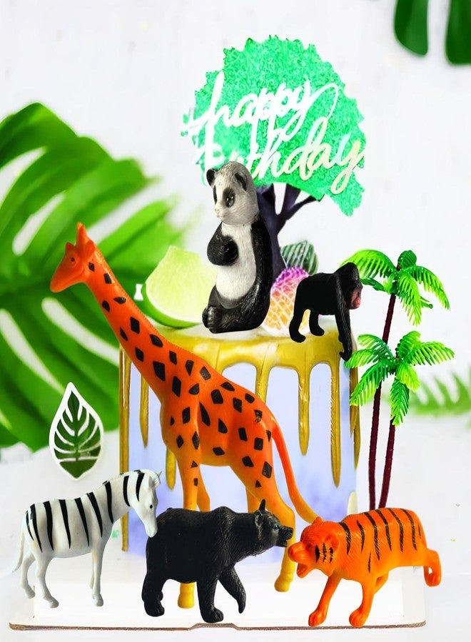 MALLEXO Realistic 12 PC Jungle Forest Animals Toys for Kids 3+ | Cute Farm Wild Zoo Animal Toy Playset Action Figurines for Boys and Girls Best Birthday Gift for Children Educational & Decoration Item - Image 4
