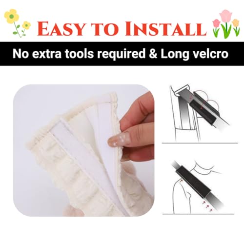 Zigihos Cute Flower Seat Belt Cover Pads, 2 Pcs & 4 Pcs Seatbelt Covers for Women Adults, Car Seat Strap Pads, Seatbelt Cushion (Pink,2) - Image 3