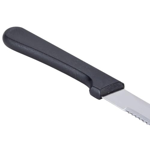 CUISINOX Black Handle Stainless Steel Steak Knives, Set of 12 - Image 5