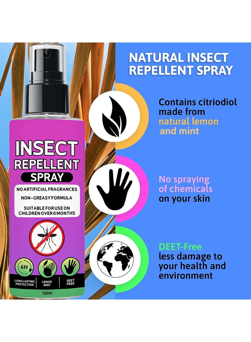 Plan A 120ml Portable Pest Repellent Spray for Personal and Household Use Natural Oil Repellent Spray No Harmful Chemicals - Image 3