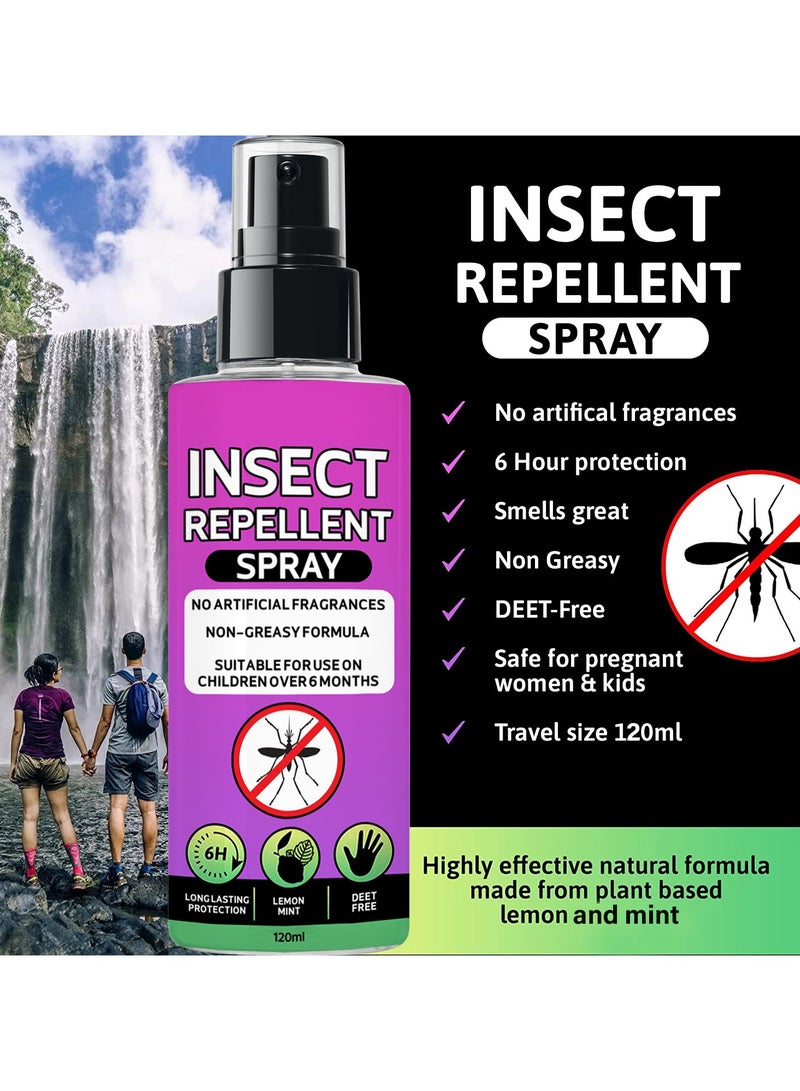 Plan A 120ml Portable Pest Repellent Spray for Personal and Household Use Natural Oil Repellent Spray No Harmful Chemicals - Image 4