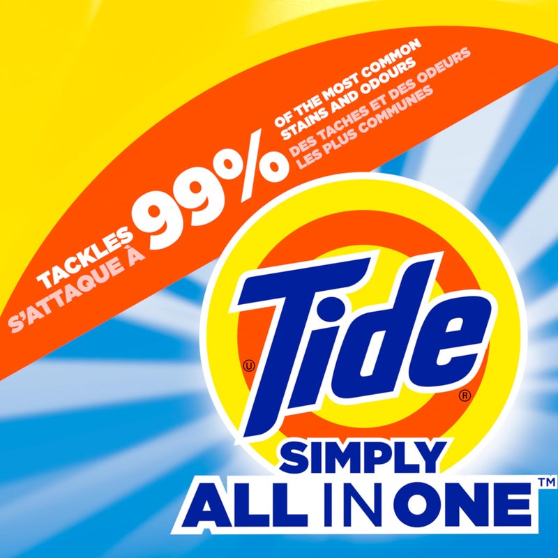 Tide Simply All-In-One Liquid Laundry Detergent, Refreshing Breeze Scent, 128 Loads, 168 fl oz - Image 3