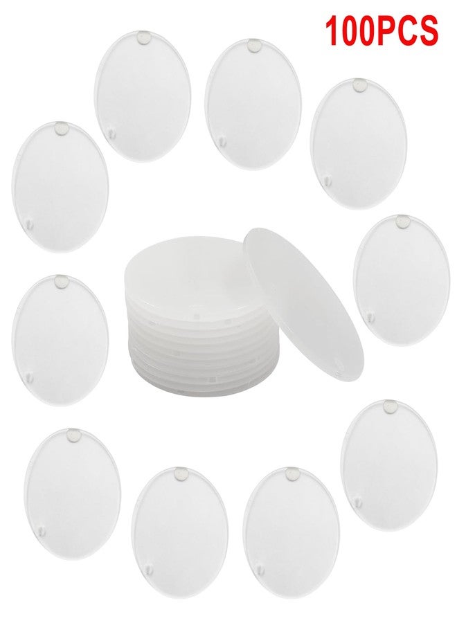 Hitefu 100pcs Acrylic Keychain Blanks for Vinyl, 2 Inch Ornament Blanks with Hole, Clear Round Discs Bulk for DIY Projects, Crafts, Christmas Holiday Present Wrap - Image 2