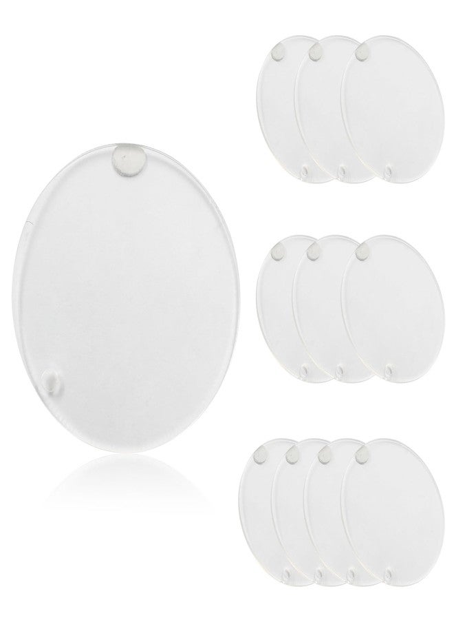 Hitefu 100pcs Acrylic Keychain Blanks for Vinyl, 2 Inch Ornament Blanks with Hole, Clear Round Discs Bulk for DIY Projects, Crafts, Christmas Holiday Present Wrap - Image 1