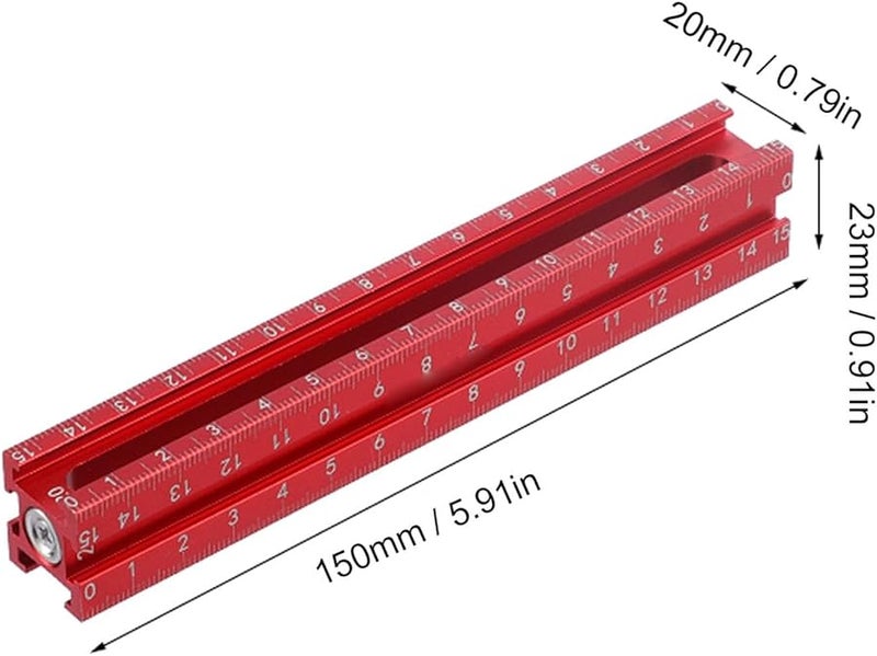 Aluminum Alloy Ceiling Leveling Ruler with Magnetic End for Woodworking and Tile Installation - Image 3