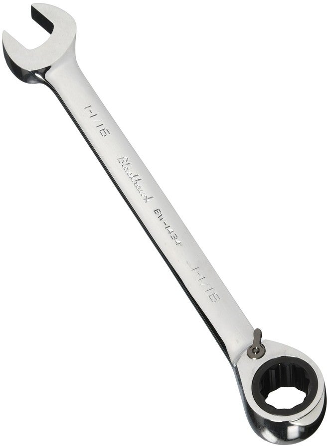 Proto Blackhawk By Proto BW-1434 12 Point Combination Reversible Ratcheting Wrench, 1-1/16-Inch, Full Polish Finish - Image 2