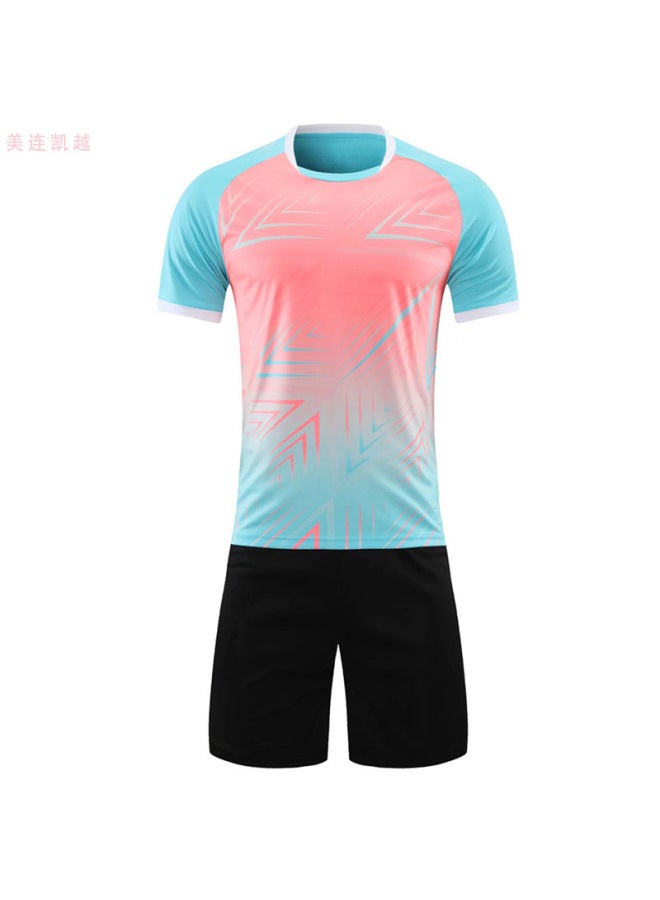 Blue 109 Suit Short Sleeve Football Jersey - Image 1