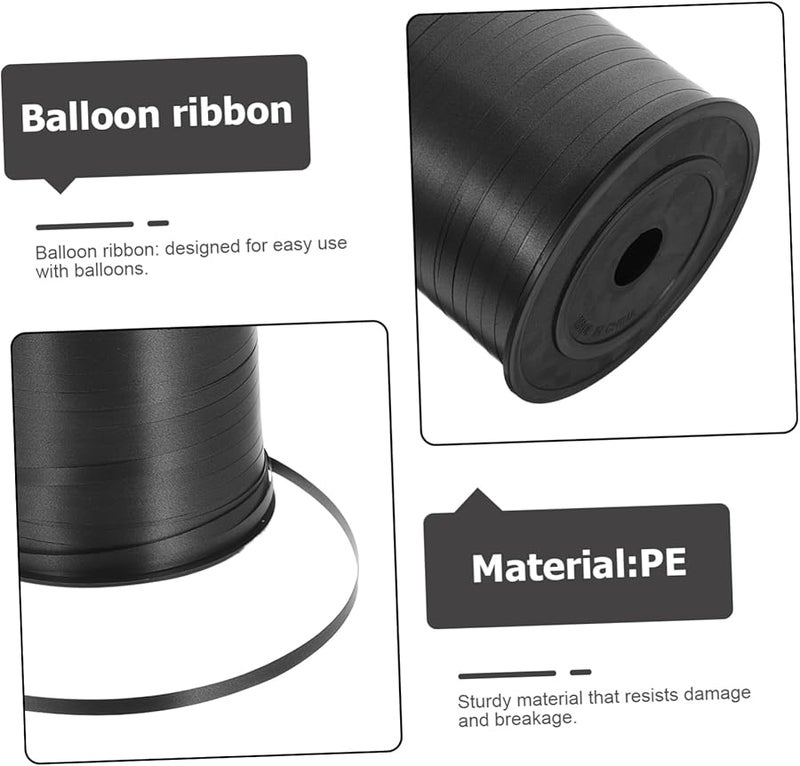 Black Curling Ribbon 500 Yards Balloon String Wedding Party Decorations DIY Crafts - Image 4