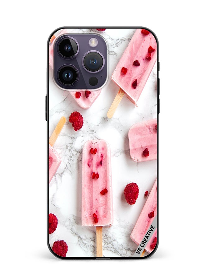 VR CREATIVE Protective Case Cover For Apple iPhone 16 Pro Max Gulabi Iceream Design Multicolour