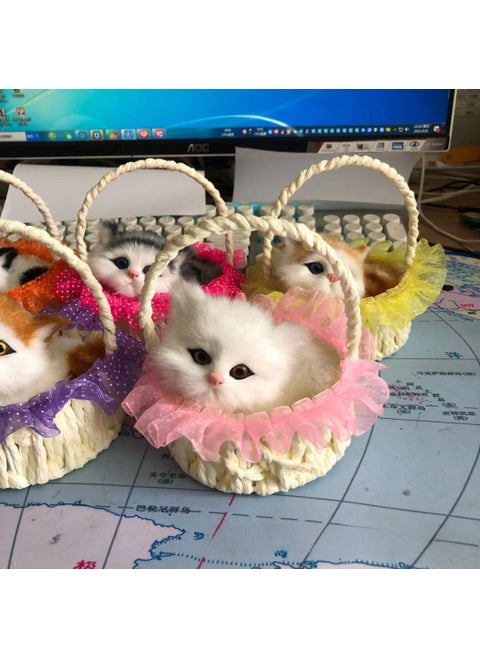 New Basket Cat Simulation Animal Sound Toy Can call various baskets, various colors, cats can call cats randomly