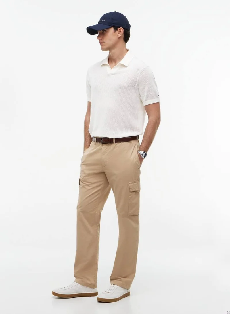 Tommy Hilfiger Sandalwood Denton Straight Leg Twill Cargo Trousers for Men | Best Price UAE