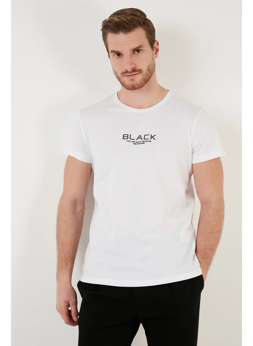 Buratti Printed Crew Neck 100% Cotton Slim Fit T Shirt Men's T Shirt 541FOLLOW