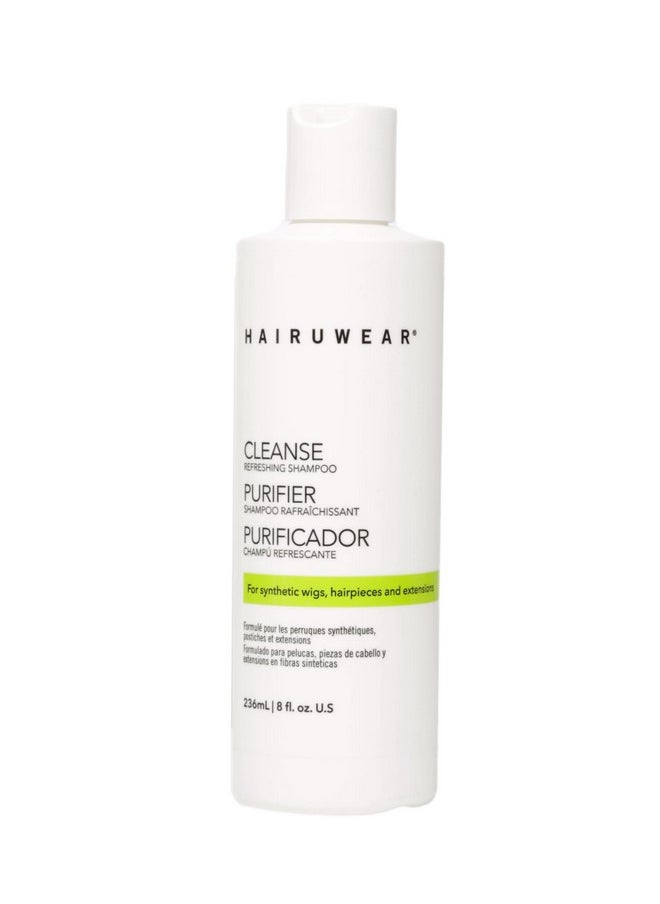 هير يو وير شامبو وغسول منعش HairUWear CLEANSE للشعر المستعار الصناعي والشعر المستعار ووصلات الشعر، 8 أونصة سائلة 