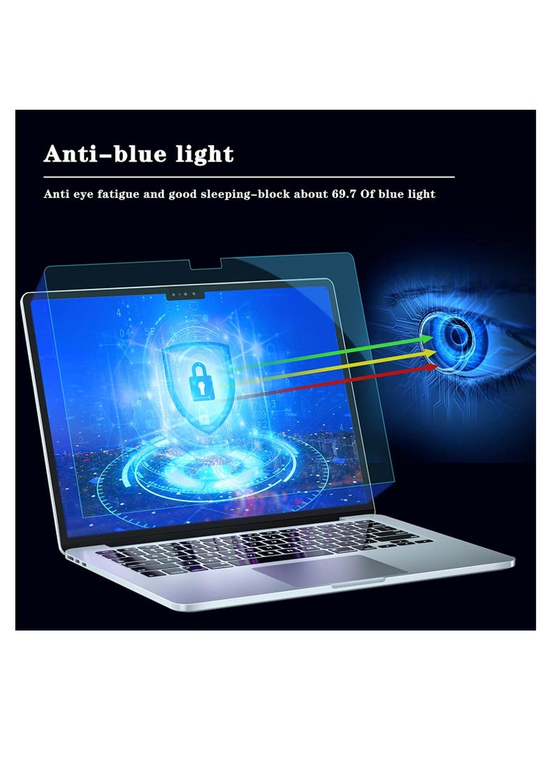 Generic MacBook Air 13.6 inch M2/M3/M4 Chip(A2681/A3113/A3240) Screen Protector, Anti Blue Light (Eye Care),MacBook Air 13.6 inch screen protector Compatible with MacBook Air ,Anti-Glare/High Definition (PET Material)  - Image 3