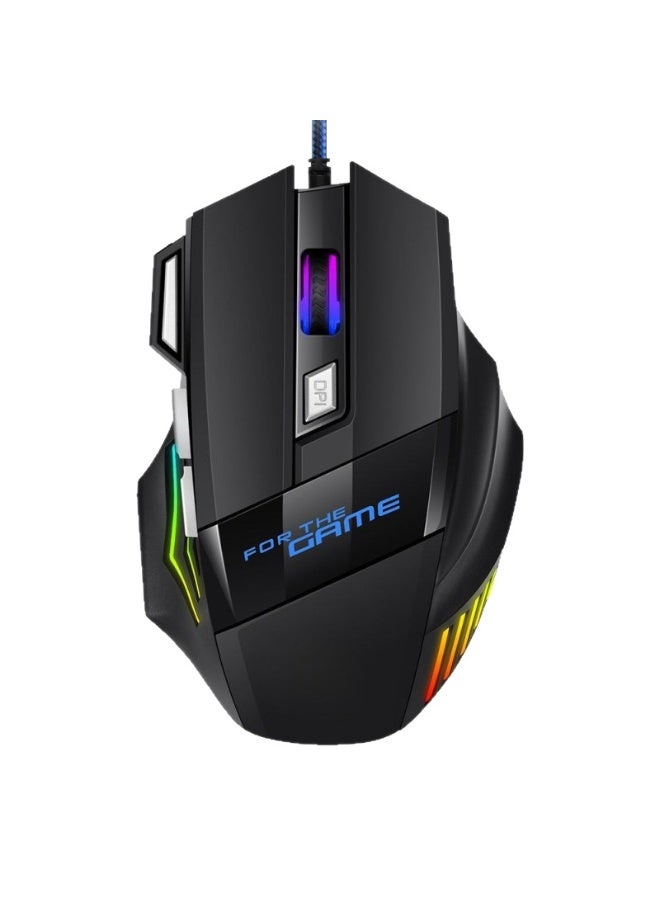 USB Wired E-Sports Gaming Mouse for Notebook & Desktop Computers – Mini 3D Right-Hand Design with LED Breathing Light - Image 2