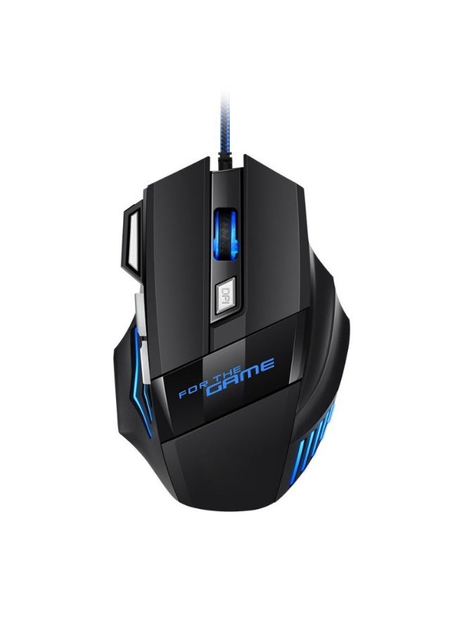 USB Wired E-Sports Gaming Mouse for Notebook & Desktop Computers – Mini 3D Right-Hand Design with LED Breathing Light - Image 1