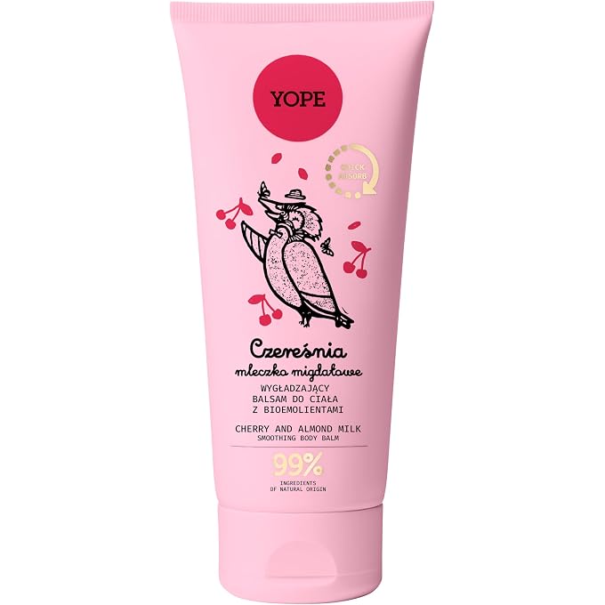 YOPE Cherry & Almond Milk Body Balm for Dry Rough Skin 200ml
