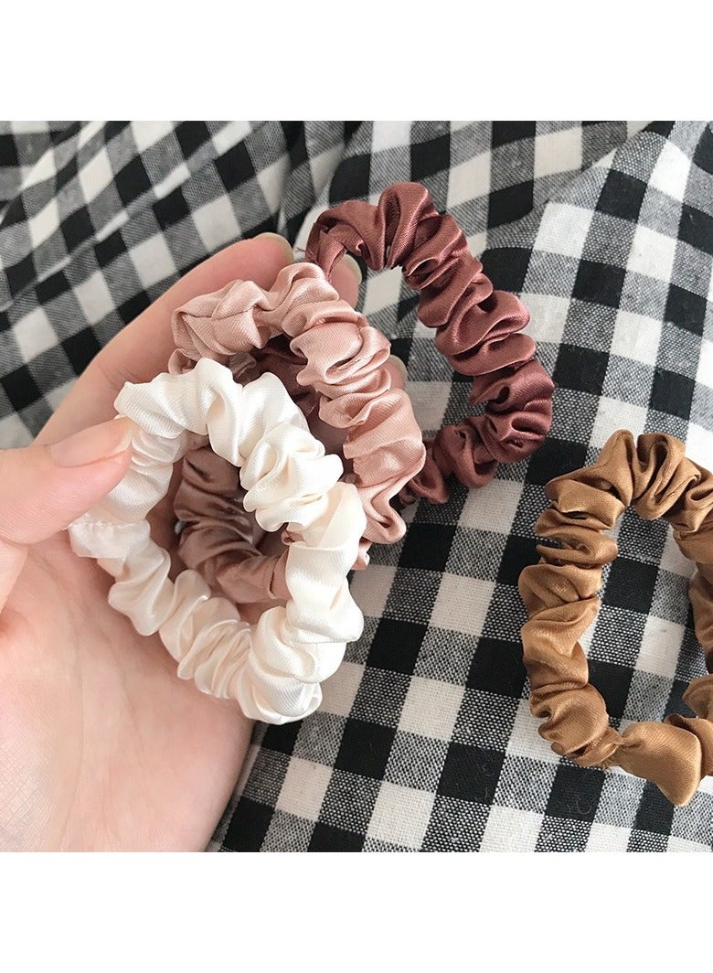 Ucanbe 6pcs Satin Chic Hair Ties - Soft Elastic Ponytail Holders with Solid Color Design - Perfect Hair Accessories for Women  - Image 3