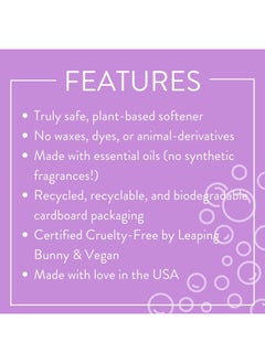 MOLLY'S SUDS Fabric Softener Dryer Sheets for Sensitive Skin | Plant-Based Static Reducer, Plastic-Free Packaging | Lavender (120 Sheets)  - Image 3