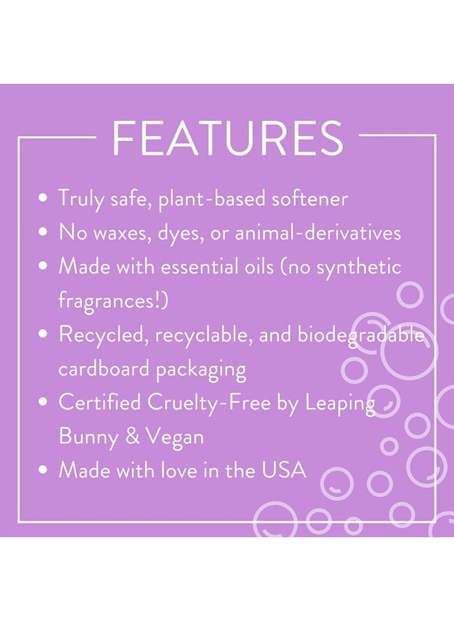 MOLLY'S SUDS Fabric Softener Dryer Sheets for Sensitive Skin | Plant-Based Static Reducer, Plastic-Free Packaging | Lavender (120 Sheets)  - Image 3