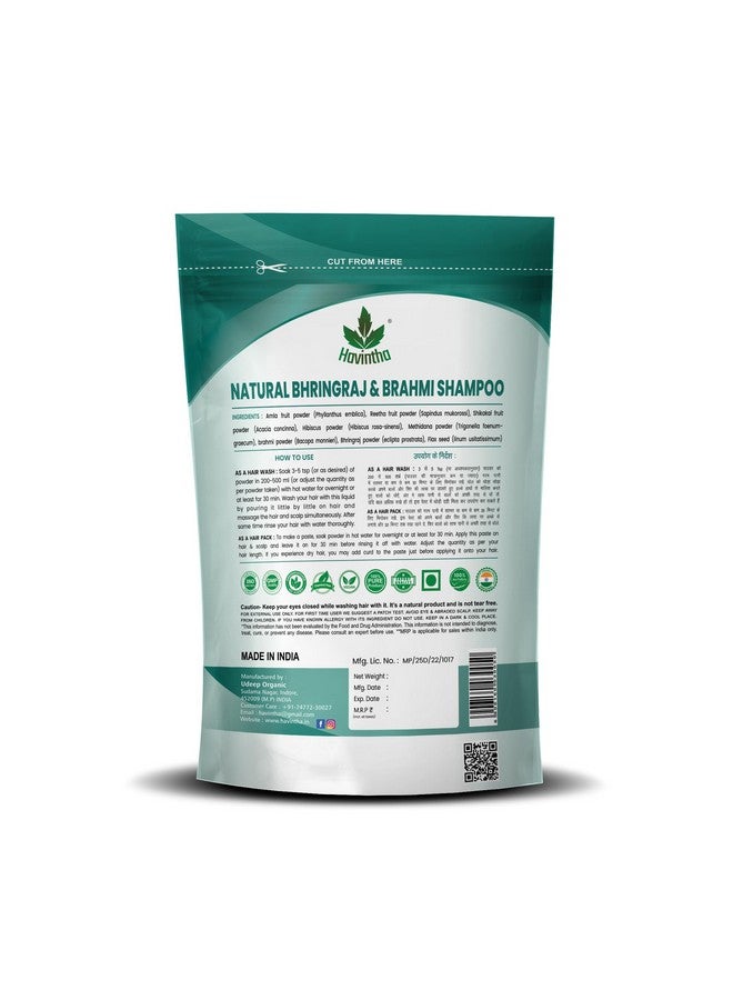 Havintha Natural Shampoo for Hair with Amla Reetha Shikakai Methidana Hibiscus Bhringraj Brahmi and Flax Seed Powder (227g (PACK OF 4)) - Image 4