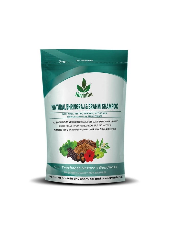 Havintha Natural Shampoo for Hair with Amla Reetha Shikakai Methidana Hibiscus Bhringraj Brahmi and Flax Seed Powder (227g (PACK OF 4)) - Image 3