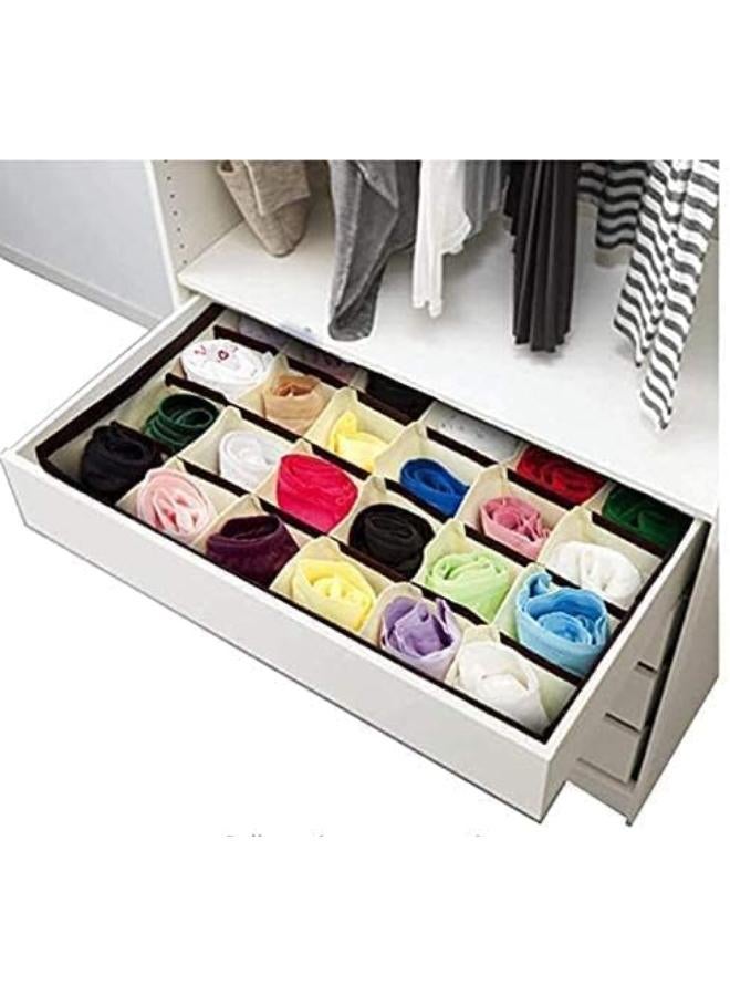 Tank Foldable Underwear Drawer Organizer For Bra/Sock/Baby Clothes/Belts (4 Pieces) - Image 4