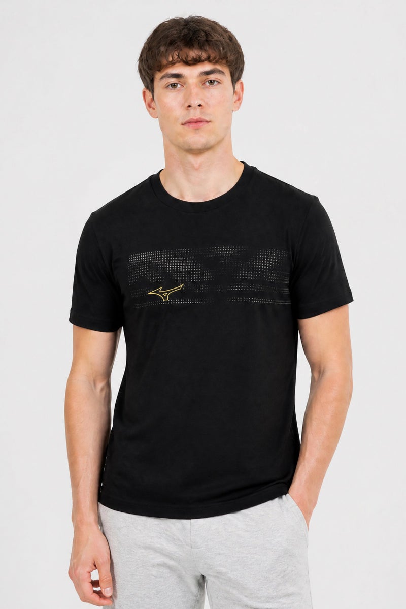 Mizuno Men Sportswear Fit Short Sleeve Training T-Shirt, Black - Image 1