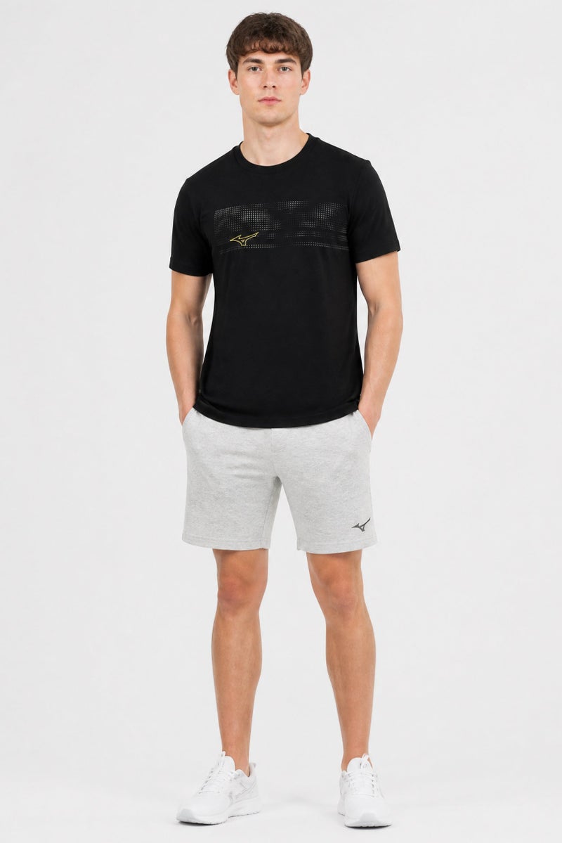 Mizuno Men Sportswear Fit Short Sleeve Training T-Shirt, Black - Image 2