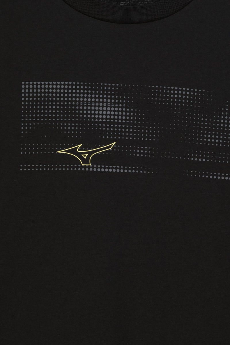 Mizuno Men Sportswear Fit Short Sleeve Training T-Shirt, Black - Image 5