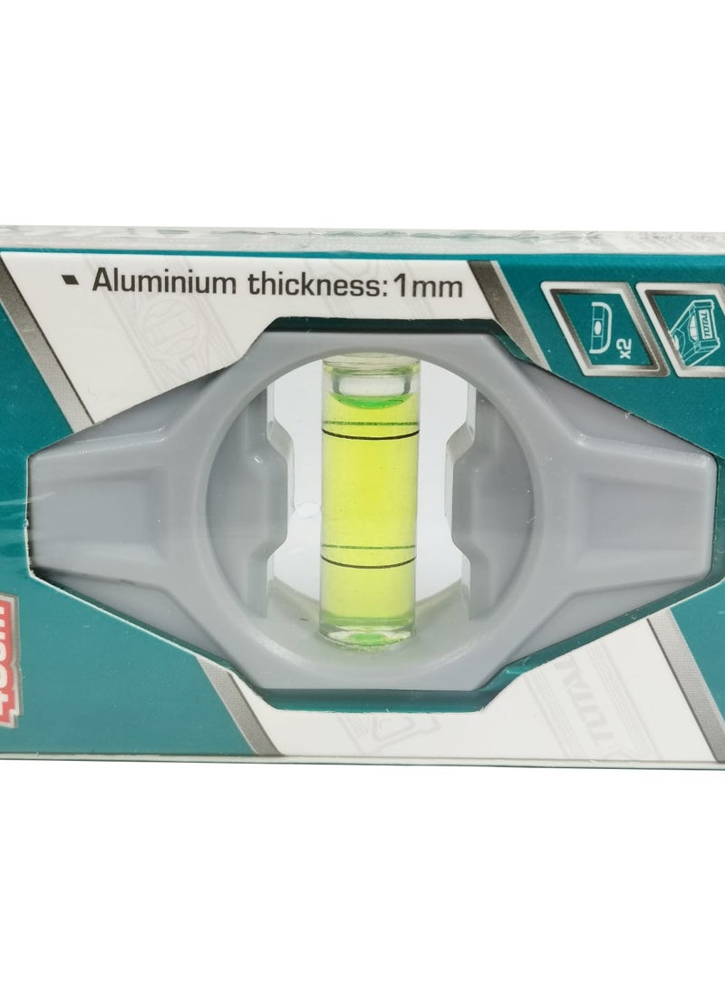 TOTAL Spirit Level Water Level Tool Carpentry Water Level Tube Aluminum Body 40cm - TMT24036  - Image 4