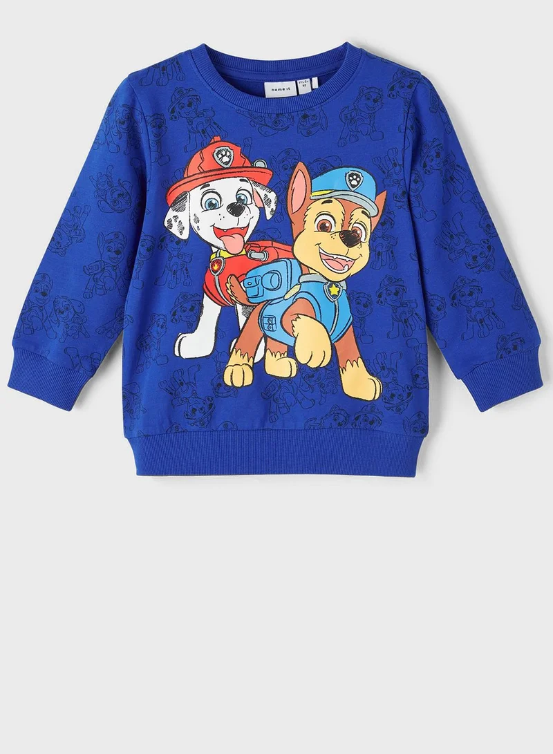 NAME IT Kids Marshall & Chase Print Sweatshirt