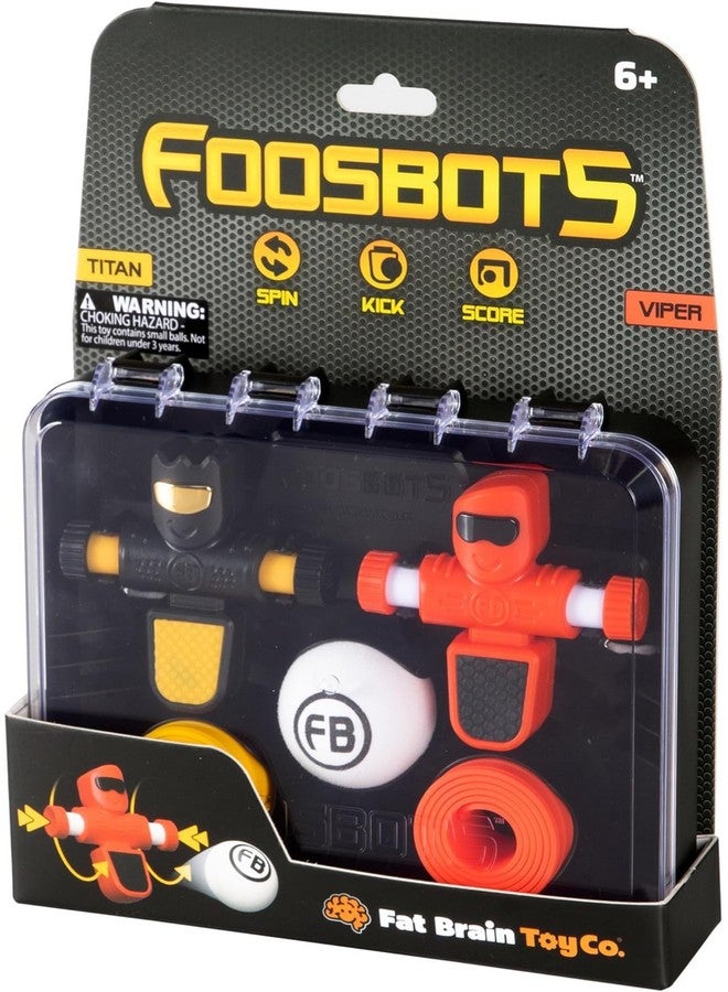 Fat Brain Toys Foosbots 2-Pack - Tabletop Trickshot Game for Kids Ages 6+ - Image 1