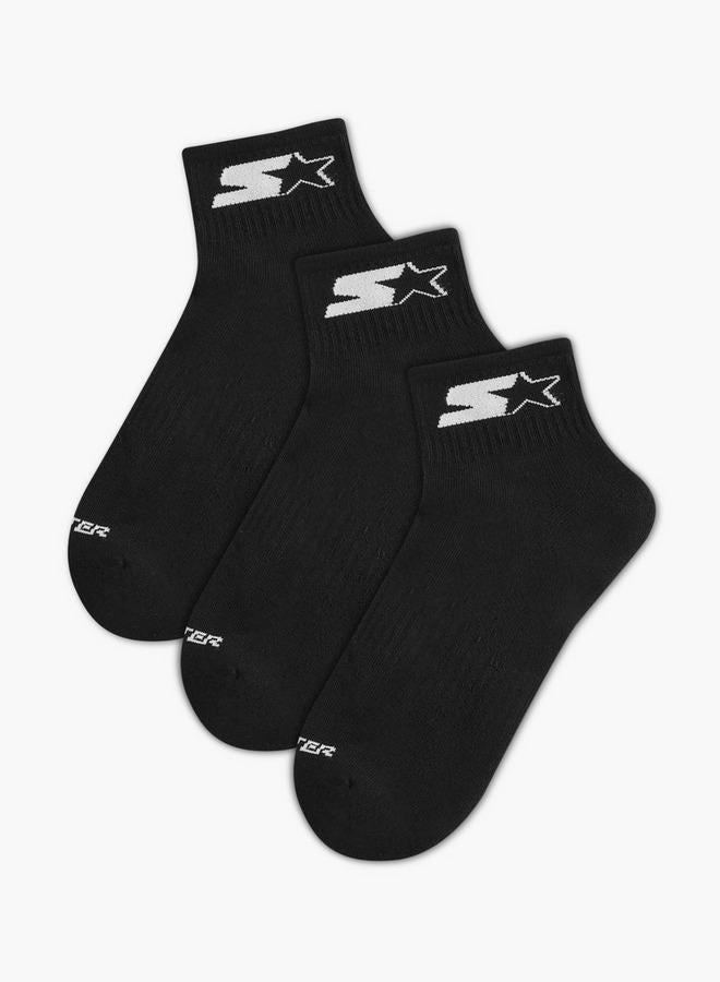 STARTER Set of 3 - Starter Logo Detail Ankle Length Socks with Antibacterial Protection - Image 1