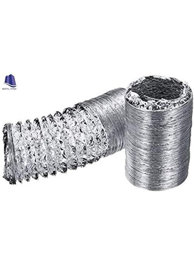 Royal Apex Aluminium Flexible Duct Venting Duct Hose For Air Exhaust Line, Air Condition Line (5 Inch) - Image 2