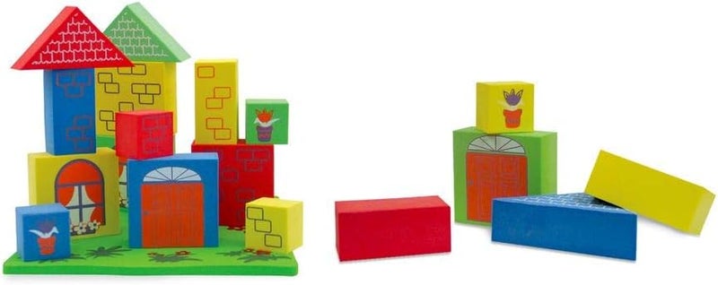 Edushape Floating Bath Blocks - Colorful Building Toy for Kids - Image 1