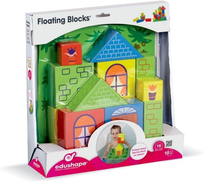 Edushape Floating Bath Blocks - Colorful Building Toy for Kids - Image 5