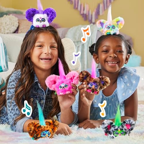 Furby Furblets Chee-Chee Mini Friend, Electronic Plush Toys for Girls & Boys, Cheetah Print, Speaks Furbish & Plays Music, Series 5, Back to School Gifts, Ages 6+ - Image 5