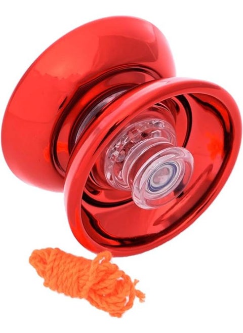 Metal High Quality Spinner Yoyo Toy With Shiny Design And High Speed Add More Entertaining For Kids - Red