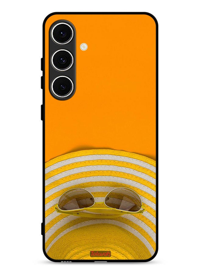 Tolwak Samsung Galaxy S24 FE 5G Protective Case Cover Glasses Hat - Image 1