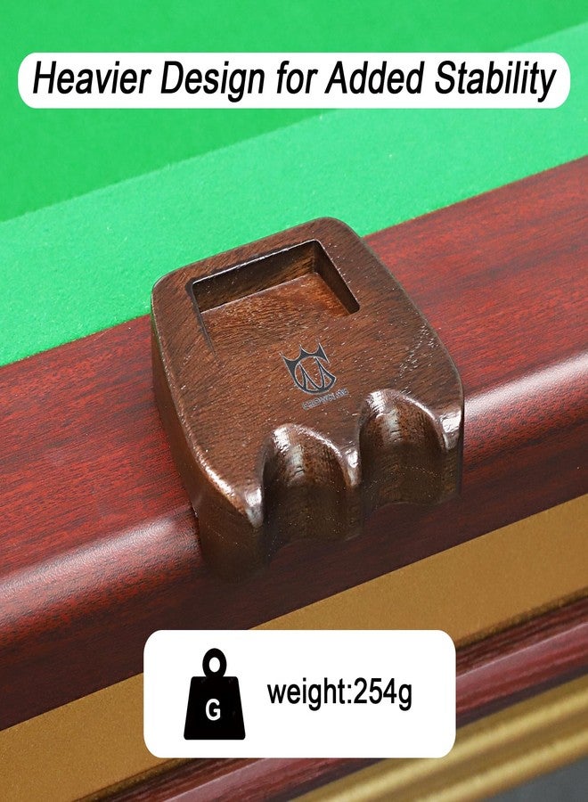 CROWN ME Weighted wooden 2-Cue pool cue stick holder, billiard cue stick holder, chalk holder - Image 3