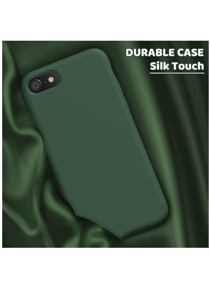 DUSALA iPhone SE Case 2022/2020, iPhone 8 Case, iPhone 7 Case, Liquid Silicone Phone Case for iPhone SE 8 7 4.7 Inch, Colorful Silky-Soft Protective Cover (Green) - Image 3
