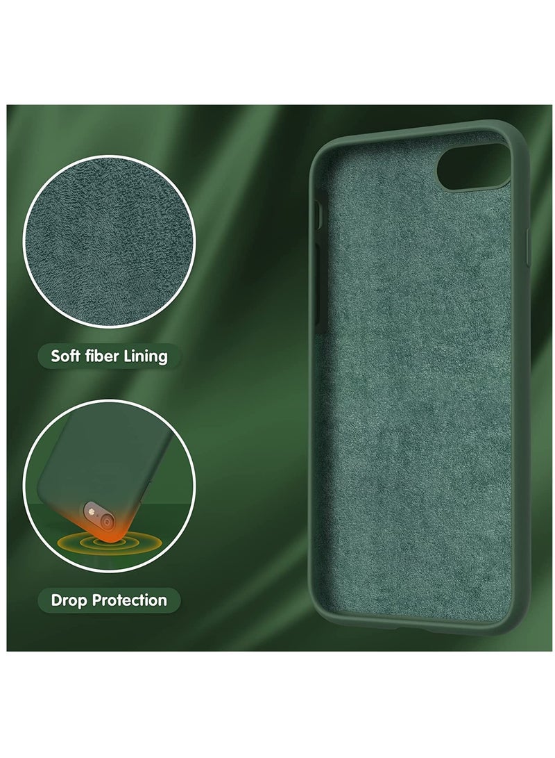 DUSALA iPhone SE Case 2022/2020, iPhone 8 Case, iPhone 7 Case, Liquid Silicone Phone Case for iPhone SE 8 7 4.7 Inch, Colorful Silky-Soft Protective Cover (Green) - Image 4